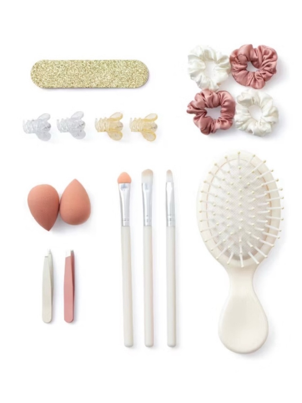 Hair & Beauty Accessory Set - Blush Pink and Cream